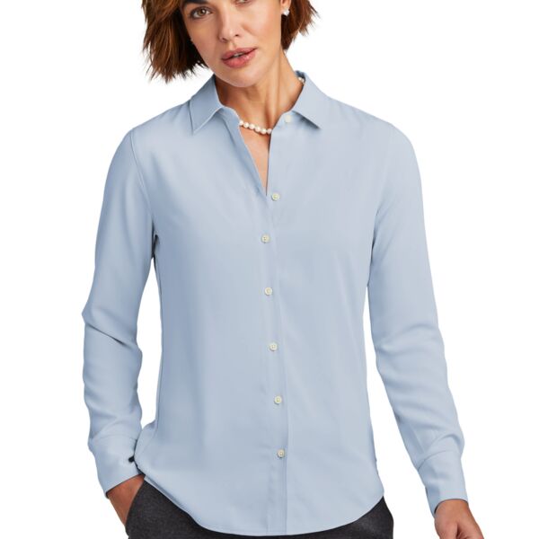 Women's Brooks Brothers® Satin Blouse Button-Up Thumbnail